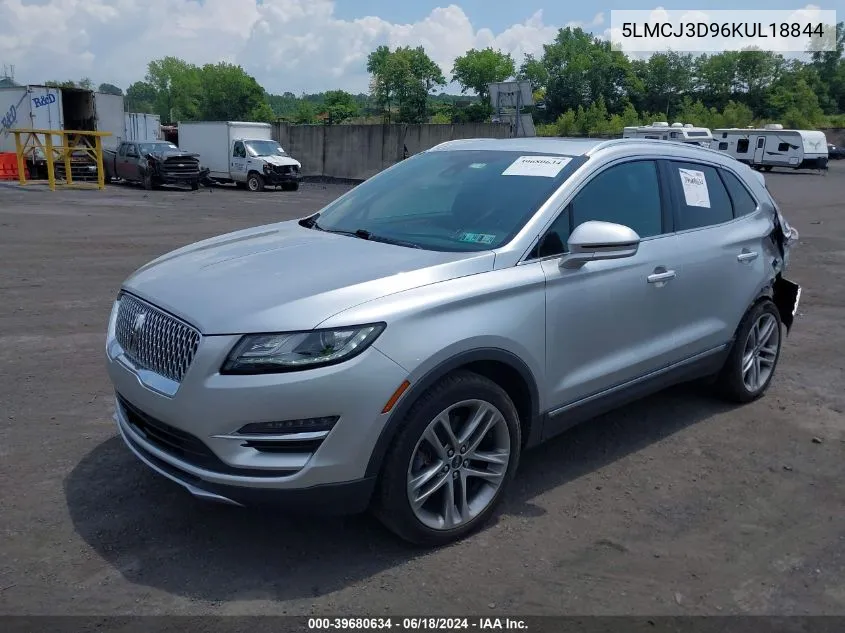 5LMCJ3D96KUL18844 2019 Lincoln Mkc Reserve