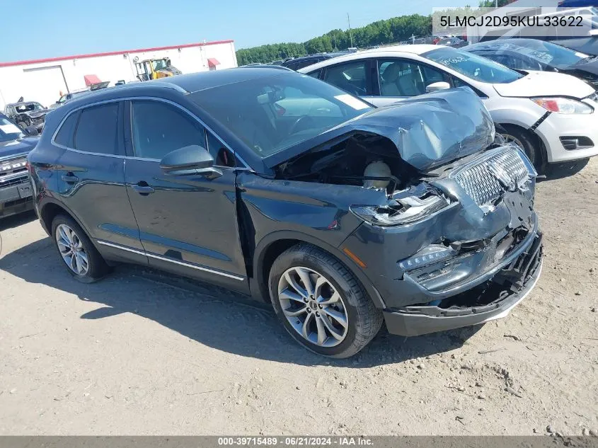 2019 Lincoln Mkc Select VIN: 5LMCJ2D95KUL33622 Lot: 39715489