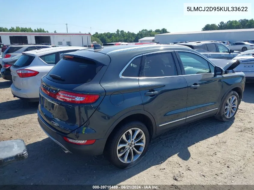 5LMCJ2D95KUL33622 2019 Lincoln Mkc Select