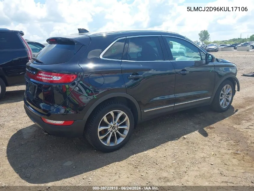 5LMCJ2D96KUL17106 2019 Lincoln Mkc Select