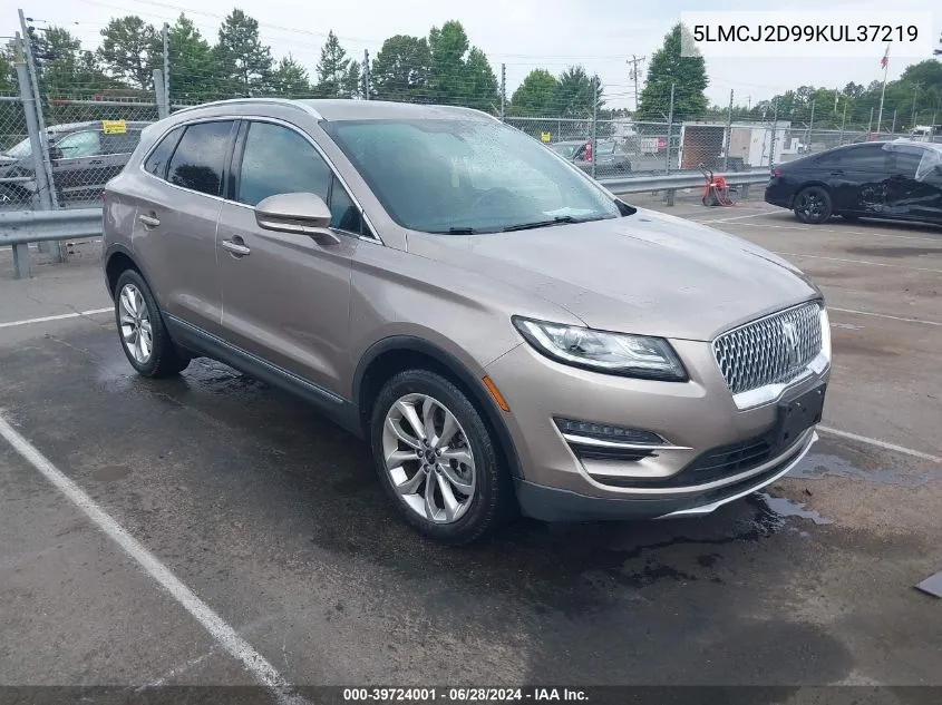 2019 Lincoln Mkc Select VIN: 5LMCJ2D99KUL37219 Lot: 39724001