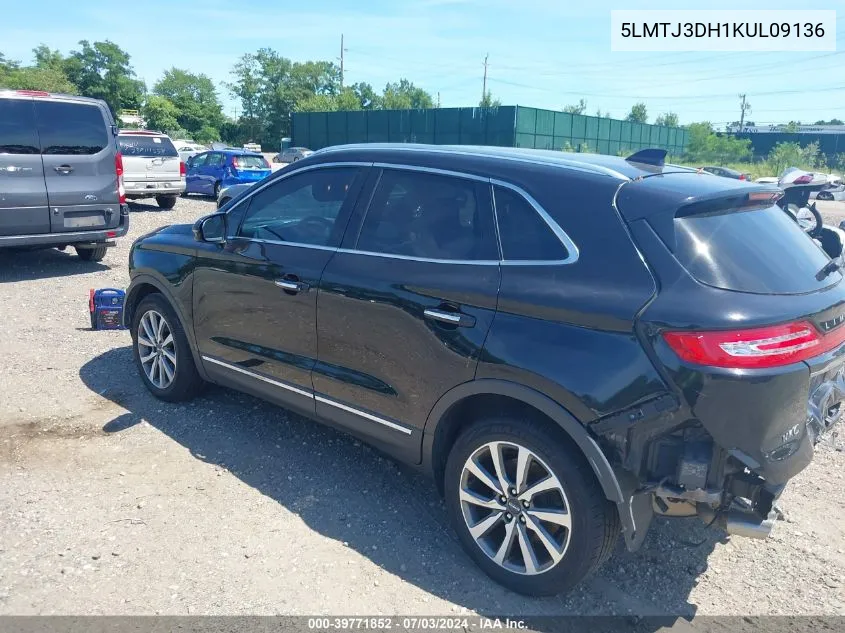 5LMTJ3DH1KUL09136 2019 Lincoln Mkc Reserve