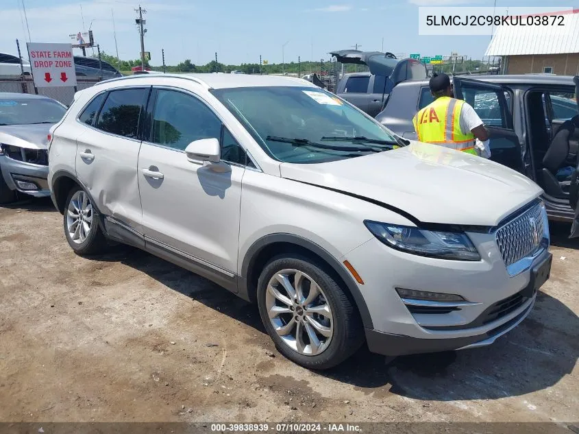 2019 Lincoln Mkc Select VIN: 5LMCJ2C98KUL03872 Lot: 39838939