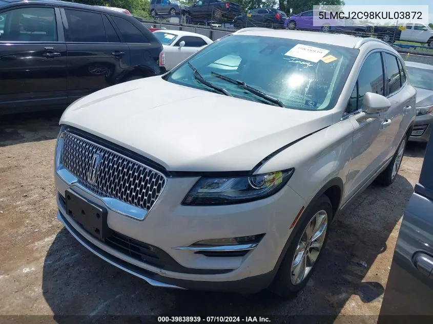 2019 Lincoln Mkc Select VIN: 5LMCJ2C98KUL03872 Lot: 39838939