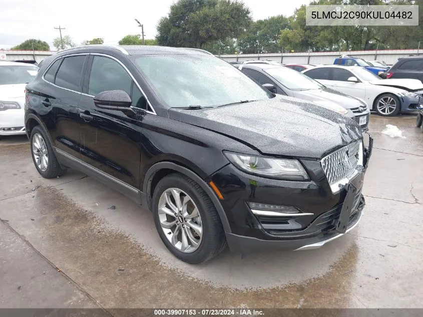 2019 Lincoln Mkc Select VIN: 5LMCJ2C90KUL04482 Lot: 39907153