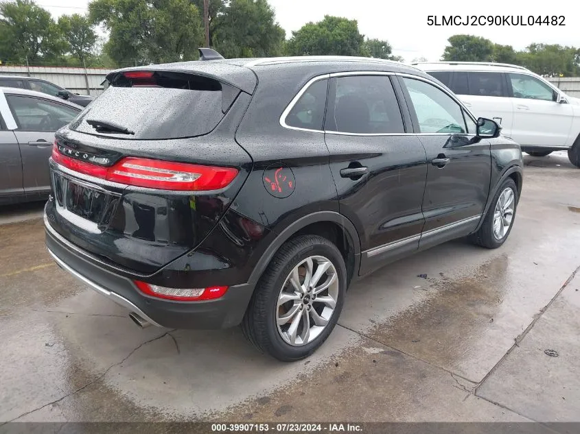 2019 Lincoln Mkc Select VIN: 5LMCJ2C90KUL04482 Lot: 39907153