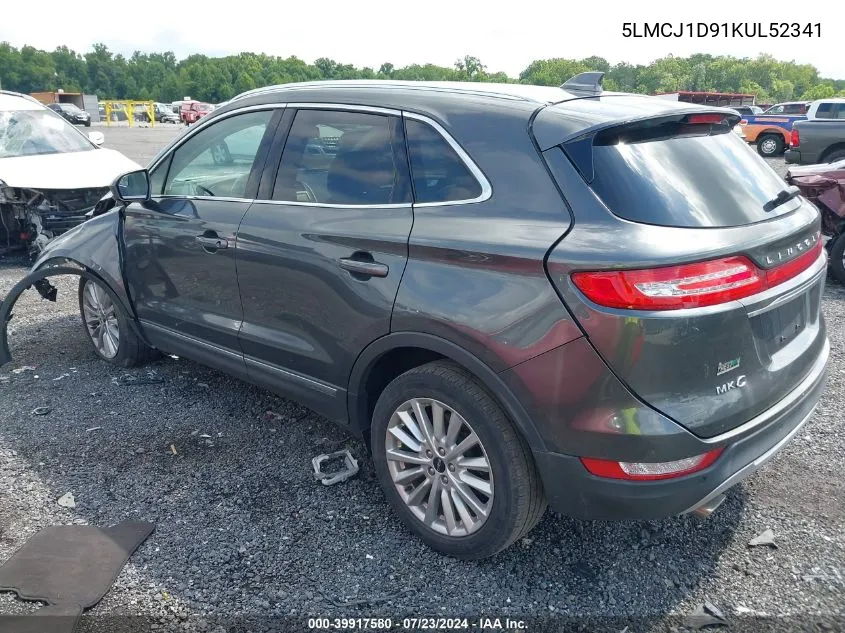 5LMCJ1D91KUL52341 2019 Lincoln Mkc Standard