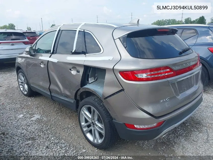 5LMCJ3D94KUL50899 2019 Lincoln Mkc Reserve