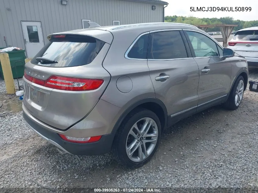 5LMCJ3D94KUL50899 2019 Lincoln Mkc Reserve