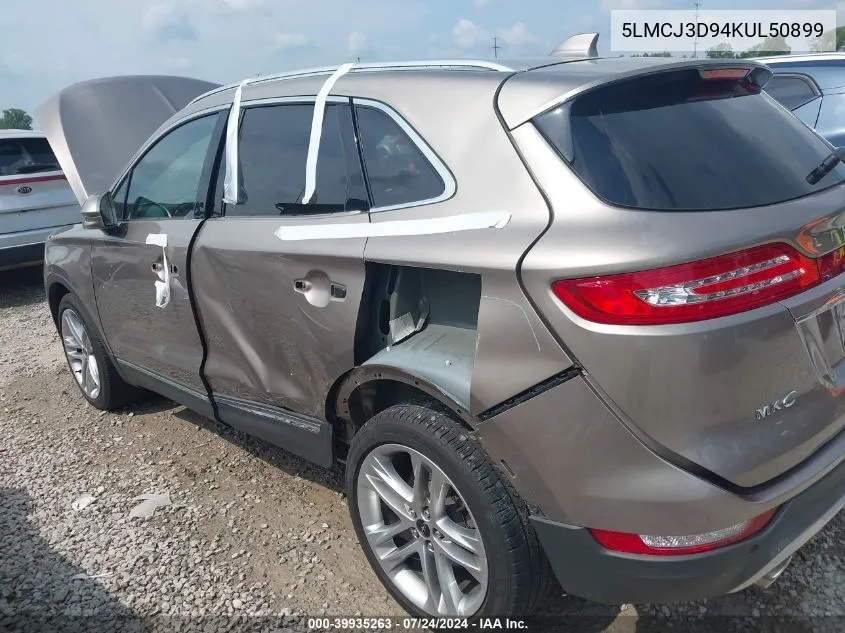 5LMCJ3D94KUL50899 2019 Lincoln Mkc Reserve