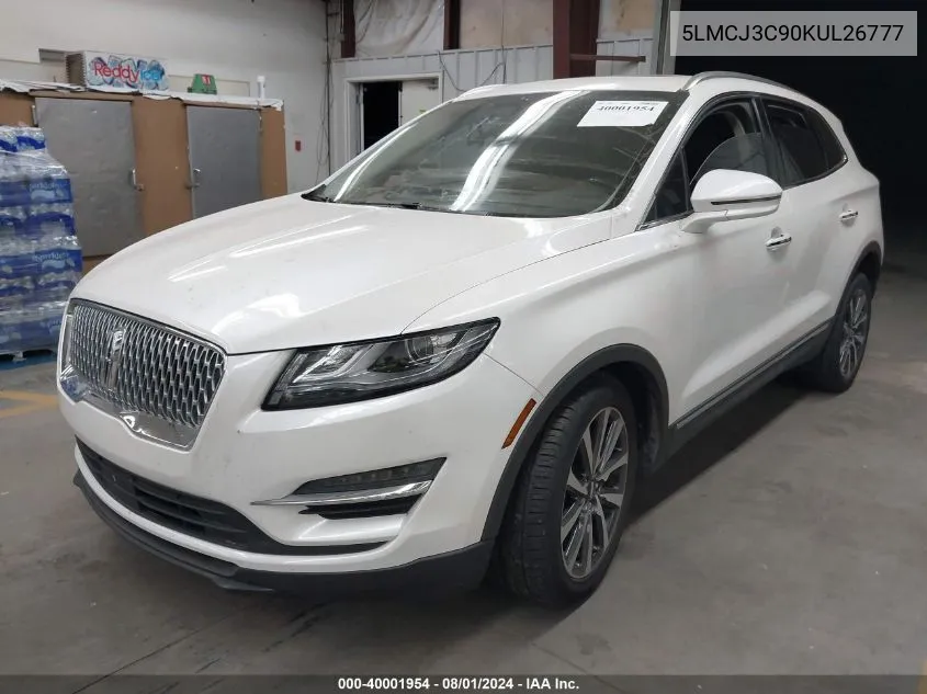 5LMCJ3C90KUL26777 2019 Lincoln Mkc Reserve