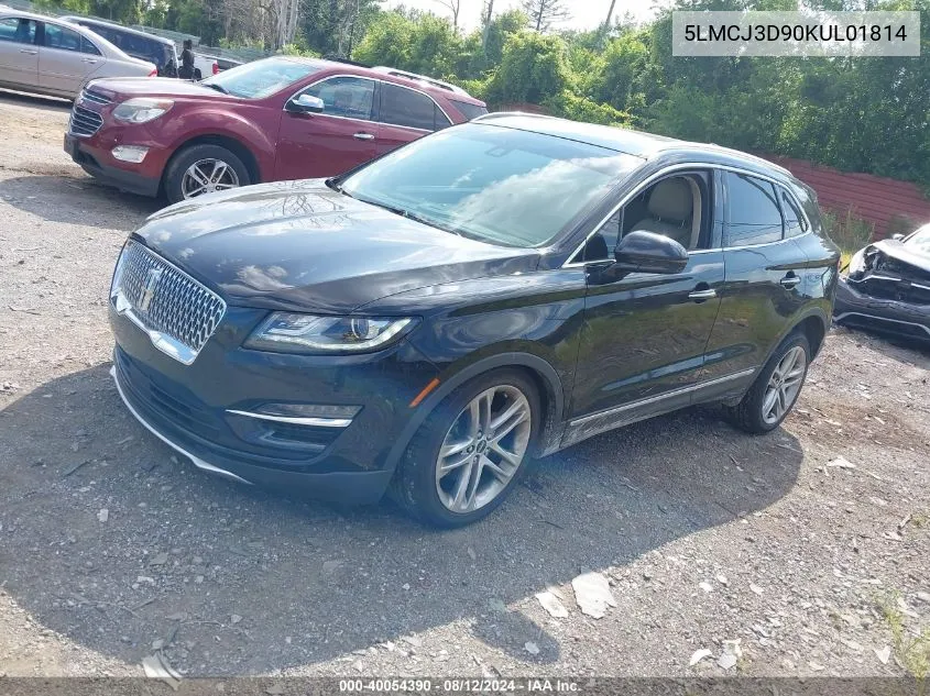 5LMCJ3D90KUL01814 2019 Lincoln Mkc Reserve