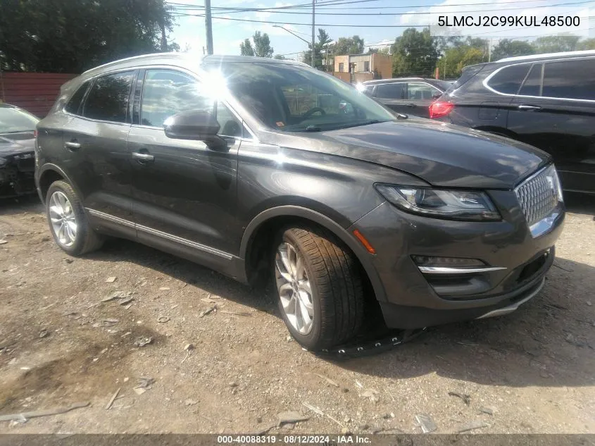 2019 Lincoln Mkc Select VIN: 5LMCJ2C99KUL48500 Lot: 40088319