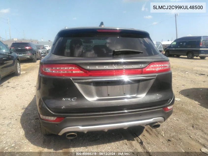 5LMCJ2C99KUL48500 2019 Lincoln Mkc Select