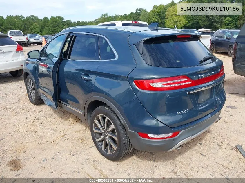 5LMCJ3D99KUL10186 2019 Lincoln Mkc Reserve