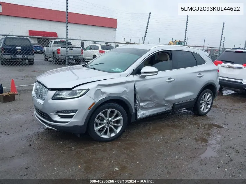 5LMCJ2C93KUL44622 2019 Lincoln Mkc Select