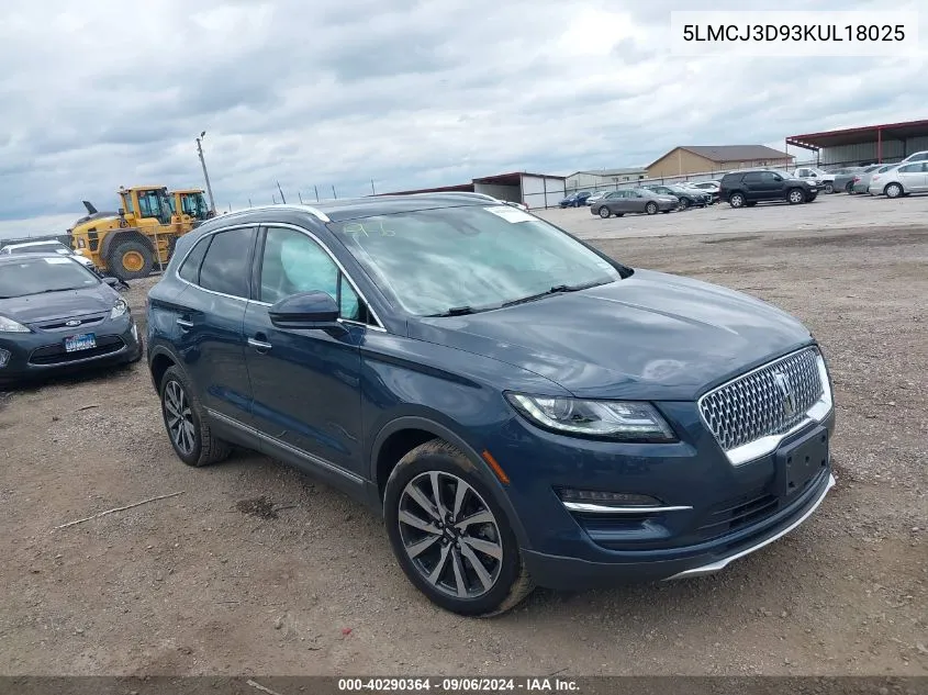 5LMCJ3D93KUL18025 2019 Lincoln Mkc Reserve