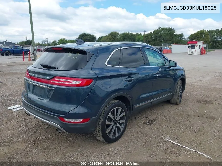 5LMCJ3D93KUL18025 2019 Lincoln Mkc Reserve