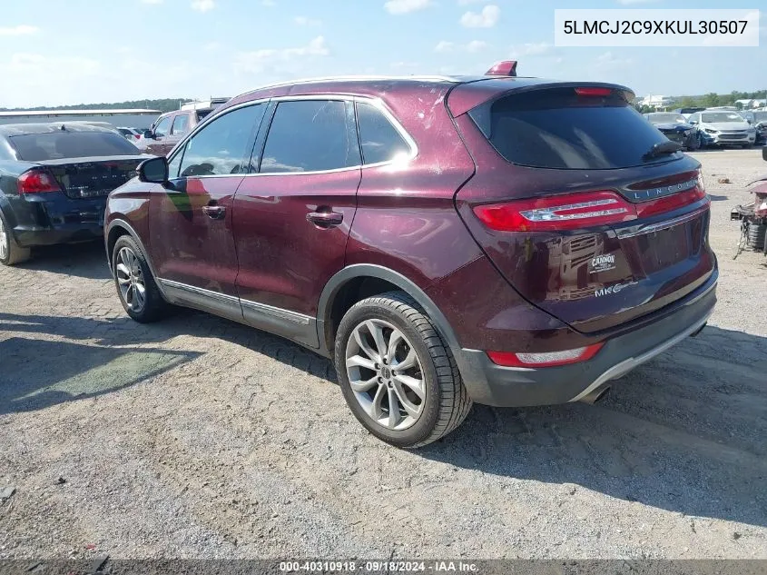 5LMCJ2C9XKUL30507 2019 Lincoln Mkc Select