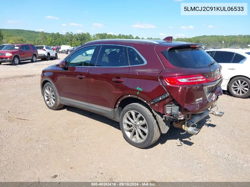 5LMCJ2C91KUL06533 2019 Lincoln Mkc Select