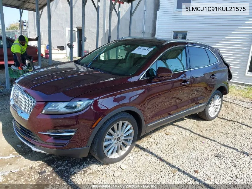 5LMCJ1C91KUL21575 2019 Lincoln Mkc Standard