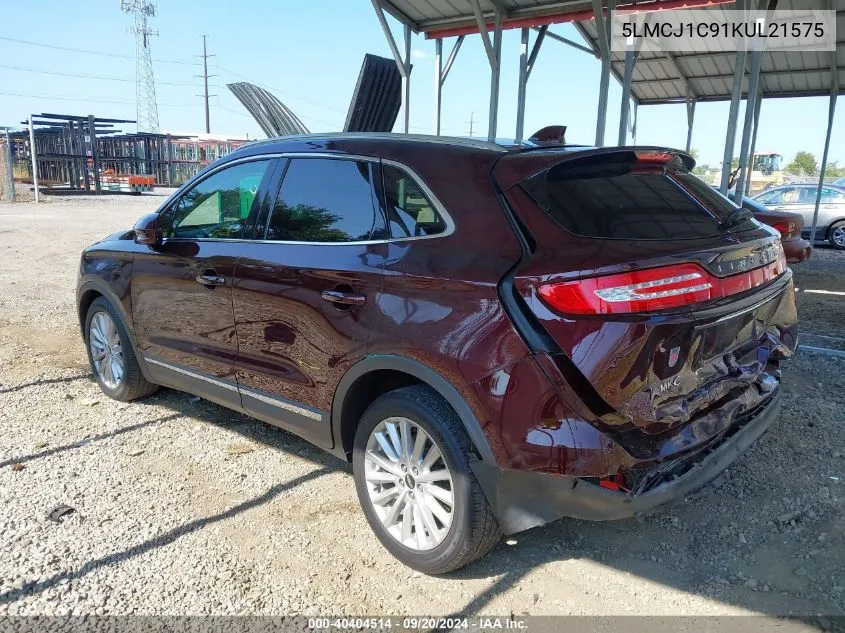 5LMCJ1C91KUL21575 2019 Lincoln Mkc Standard