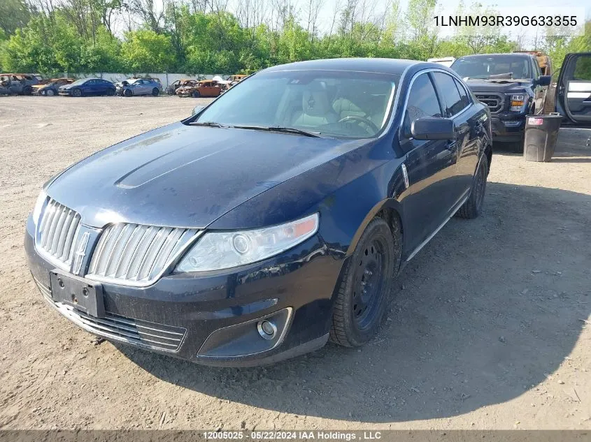 2009 Lincoln Mks VIN: 1LNHM93R39G633355 Lot: 12005025