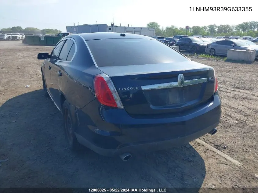 1LNHM93R39G633355 2009 Lincoln Mks