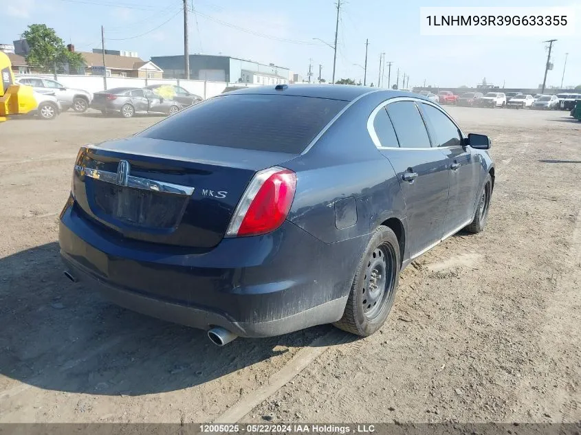 1LNHM93R39G633355 2009 Lincoln Mks