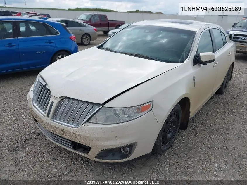 2009 Lincoln Mks VIN: 1LNHM94R69G625989 Lot: 12039591