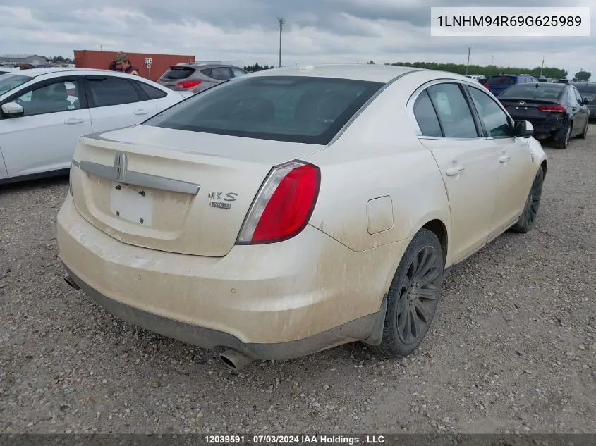 2009 Lincoln Mks VIN: 1LNHM94R69G625989 Lot: 12039591