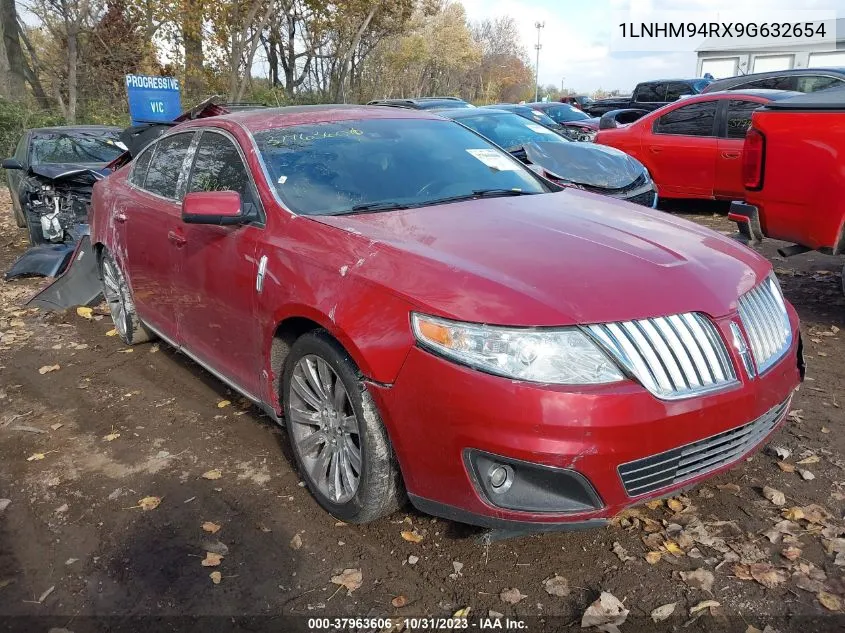 2009 Lincoln Mks VIN: 1LNHM94RX9G632654 Lot: 37963606