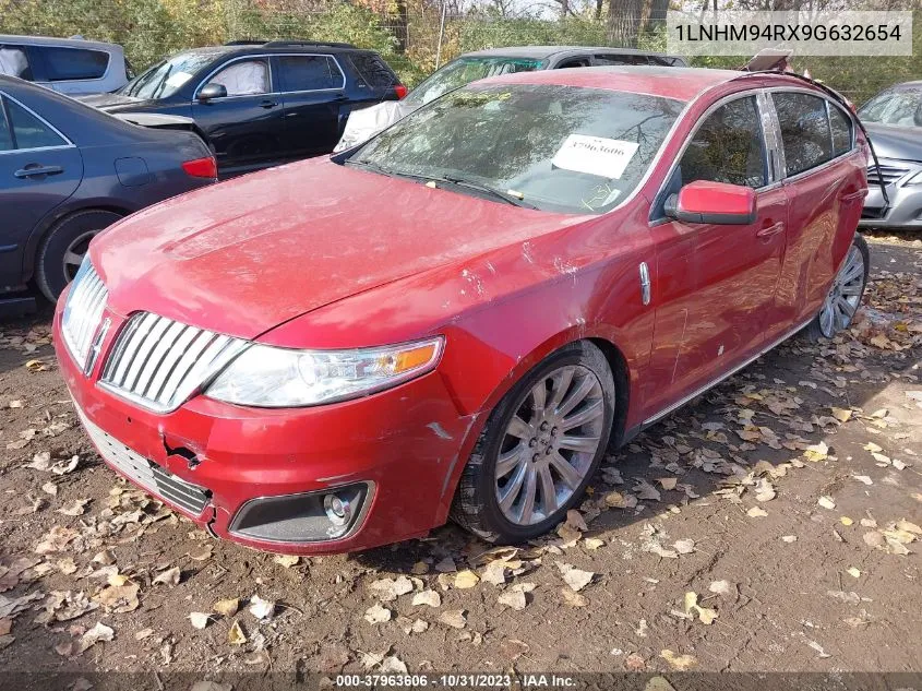 2009 Lincoln Mks VIN: 1LNHM94RX9G632654 Lot: 37963606