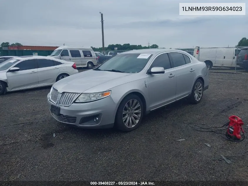 2009 Lincoln Mks VIN: 1LNHM93R59G634023 Lot: 39408227