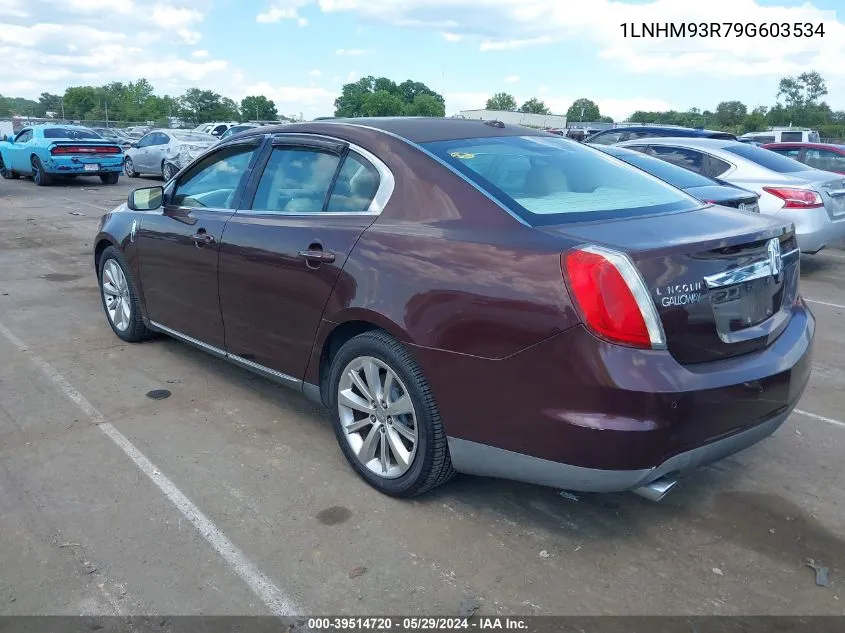 2009 Lincoln Mks VIN: 1LNHM93R79G603534 Lot: 39514720