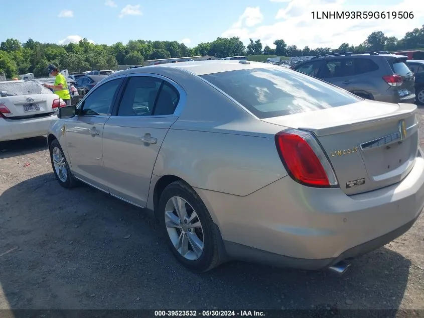 2009 Lincoln Mks VIN: 1LNHM93R59G619506 Lot: 39523532