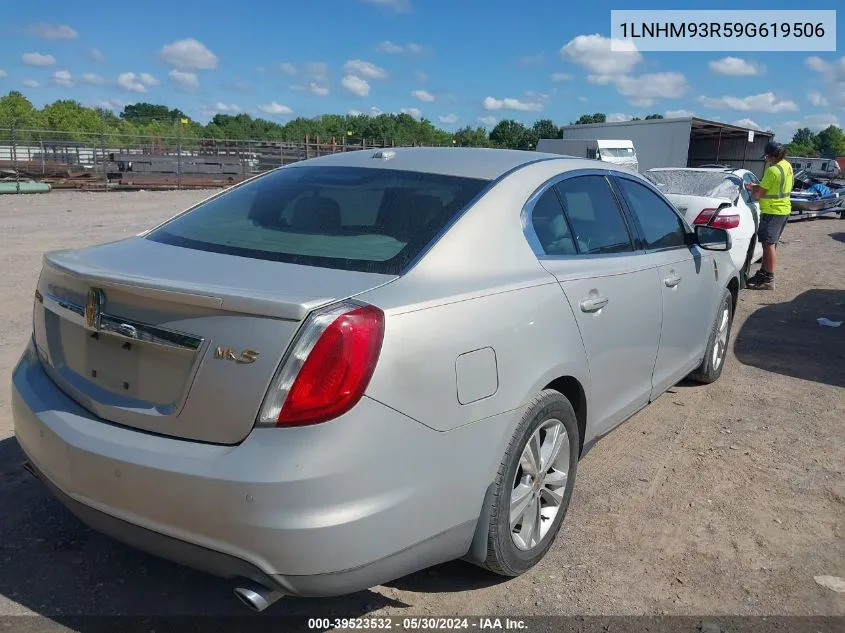 2009 Lincoln Mks VIN: 1LNHM93R59G619506 Lot: 39523532