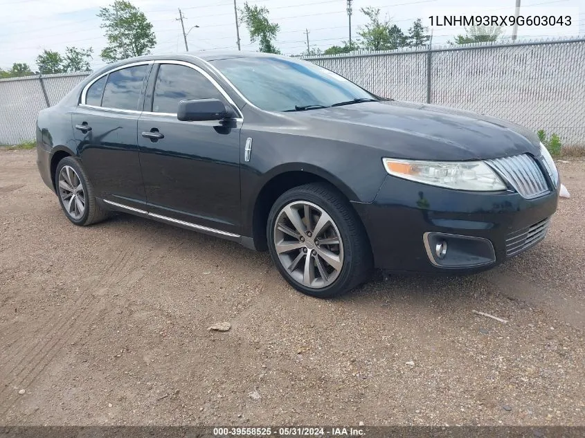 2009 Lincoln Mks VIN: 1LNHM93RX9G603043 Lot: 39558525