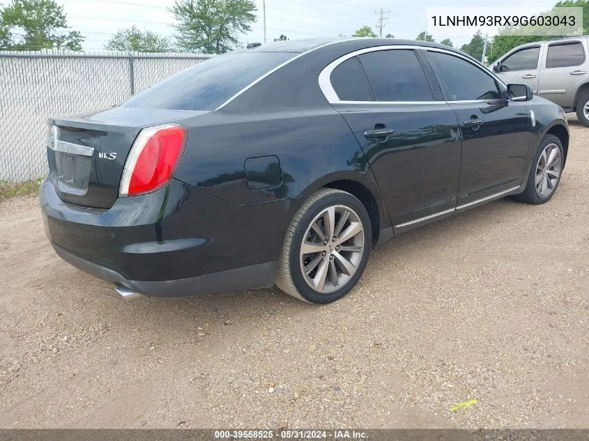 2009 Lincoln Mks VIN: 1LNHM93RX9G603043 Lot: 39558525