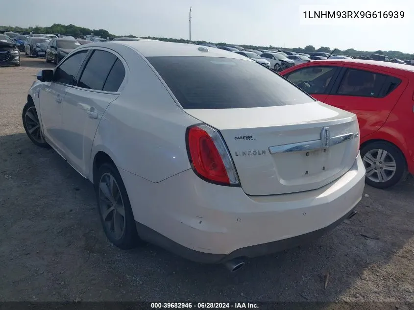 2009 Lincoln Mks VIN: 1LNHM93RX9G616939 Lot: 39682946