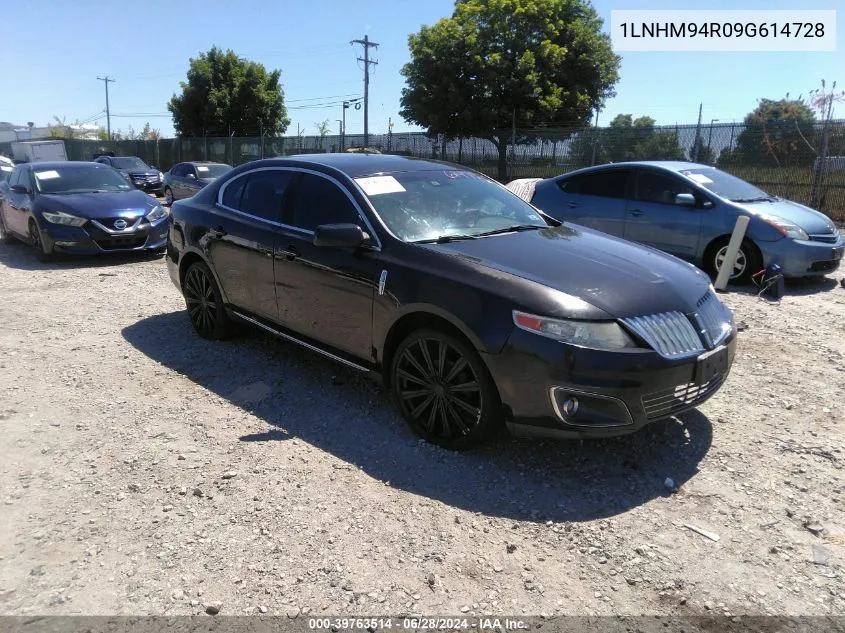 2009 Lincoln Mks VIN: 1LNHM94R09G614728 Lot: 39763514