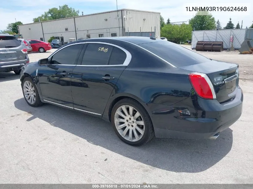 2009 Lincoln Mks VIN: 1LNHM93R19G624668 Lot: 39765818