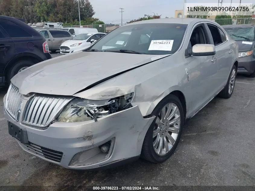 2009 Lincoln Mks VIN: 1LNHM93R99G624756 Lot: 39786223