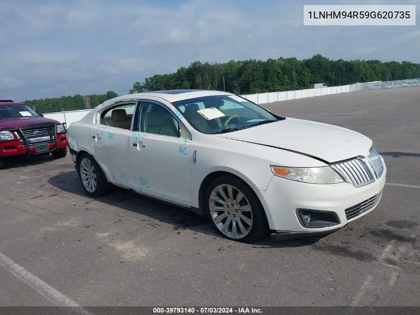 2009 Lincoln Mks VIN: 1LNHM94R59G620735 Lot: 39793140