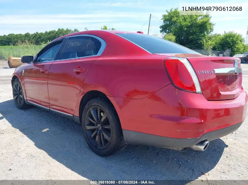 2009 Lincoln Mks VIN: 1LNHM94R79G612068 Lot: 39819360