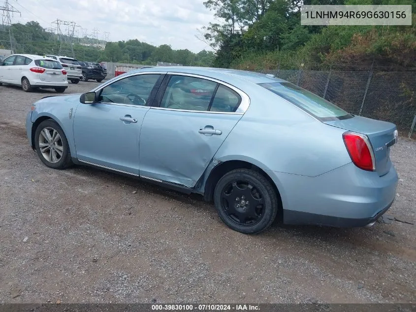 2009 Lincoln Mks VIN: 1LNHM94R69G630156 Lot: 39830100