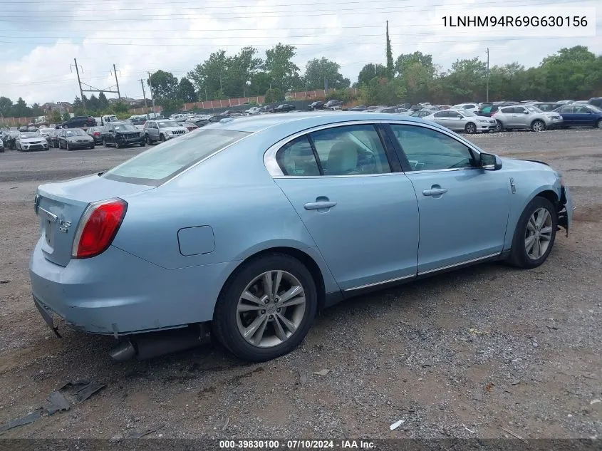 2009 Lincoln Mks VIN: 1LNHM94R69G630156 Lot: 39830100