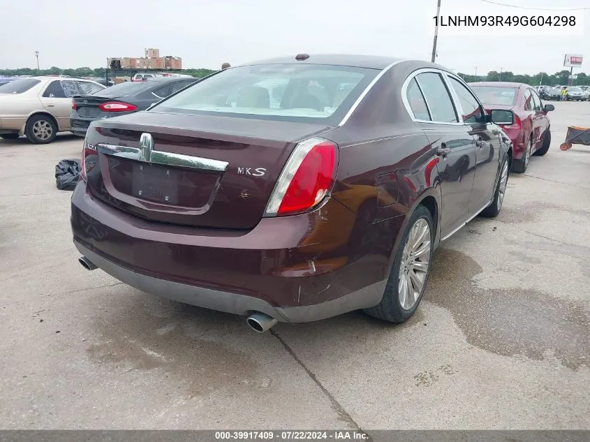 1LNHM93R49G604298 2009 Lincoln Mks