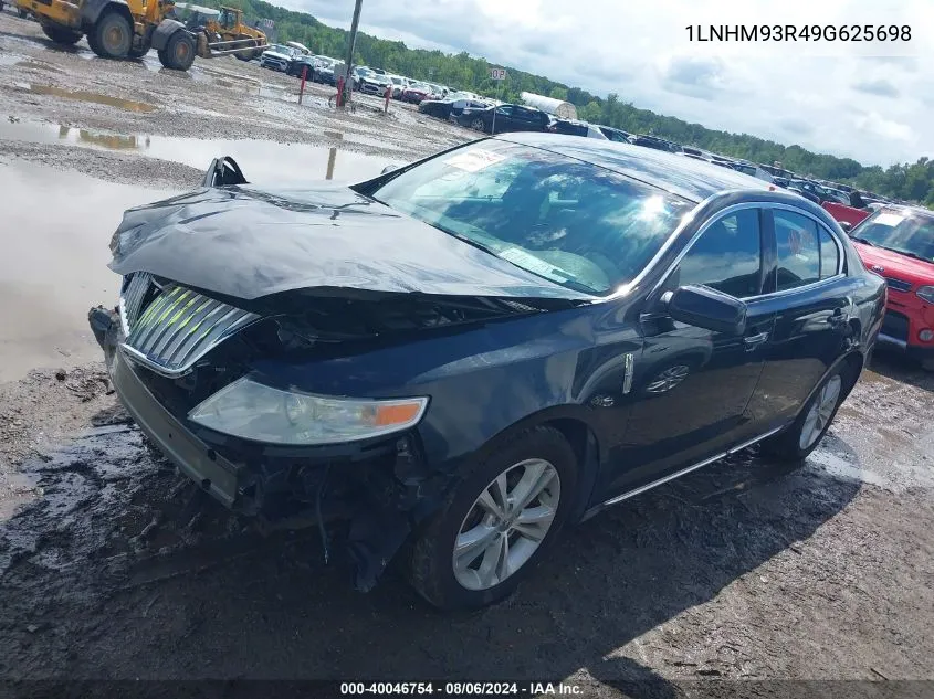 2009 Lincoln Mks VIN: 1LNHM93R49G625698 Lot: 40046754