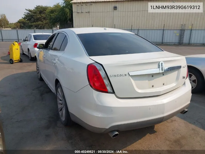 2009 Lincoln Mks VIN: 1LNHM93R39G619312 Lot: 40249521